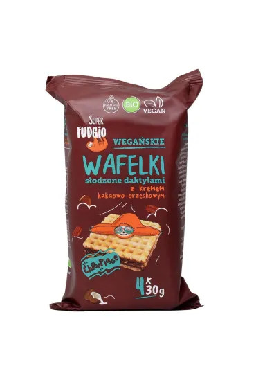 Super Fudgio Wafelki z kremem s�odzonym daktylem 120 g Bio