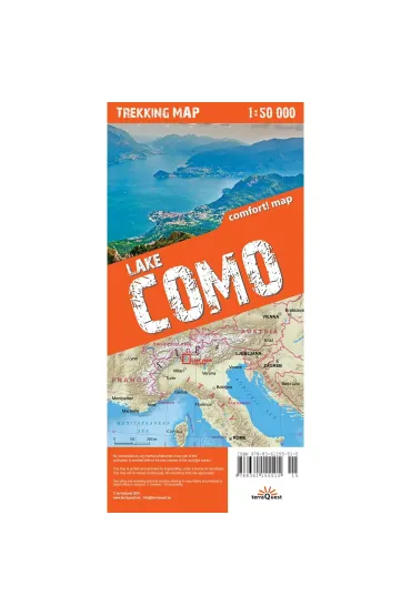 Mapa trekkingowa Jezioro Como 1:50 000