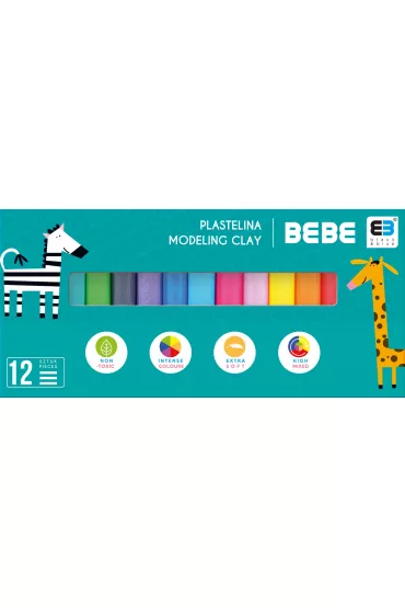 Interdruk Plastelina B&B Kids 12 kolor�w