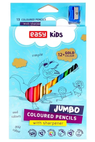Easy Stationery Kredki tr�jk�tne Jumbo 13 szt.