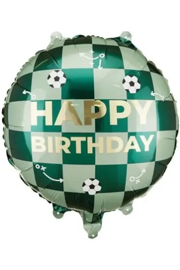 PartyDeco Balon foliowy Happy Birthday pi�ki 35x35cm