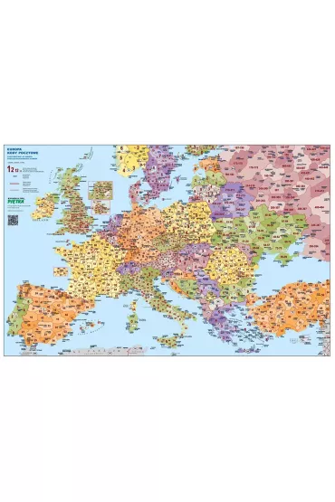 Pi�tka Podk�adka na biurko Europa mapa kod�w pocztowych