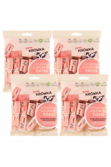Super Kr�wka Kr�wki bezmleczne o smaku toffi Zestaw 4 x 150 g Bio