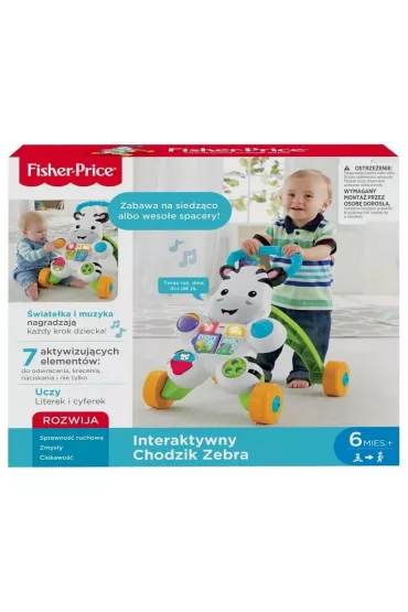 Fisher-Price Interaktywny Chodzik Zebra DPL53 Mattel