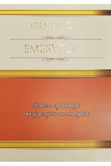 Trend Kartka Emerytura Gratulacje! TK10