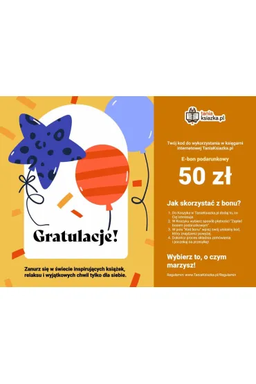 e-Bon Karta Podarunkowa Gratulacje 50 z� TaniaKsiazka.pl