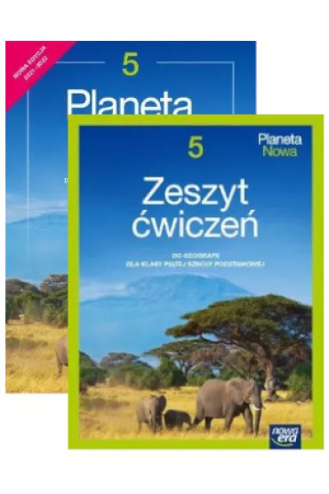 Pakiet Planeta Nowa 5. Podr�cznik oraz zeszyt �wicze� do geografii dla klasy pi�tej szko�y podstawowej - Feliks Szlajfer, Justyna Knopik, Ryszard Przyby�, Tomasz Rachwa�