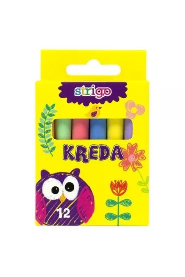 Strigo Kreda kolorowa 12 szt.