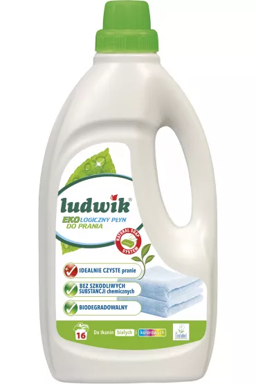 Ludwik P�yn do prania tkanin bia�ych i kolorowych Ecolabel 16 pra� 1 l