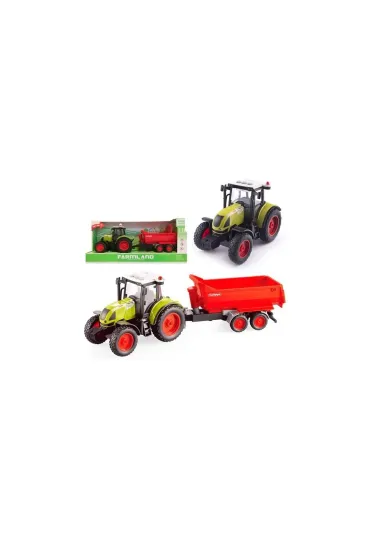 Traktor z przyczep� �wiat�o i d�wi�k Lena