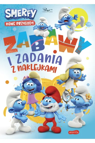 Zabawy i zadania z naklejkami. Smerfy. Nowe przygody - Izabela  Karpiszuk