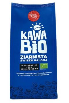 Quba Caffe Kawa ziarnista bezkofeinowa Arabica 100% 250 g Bio