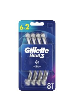 Gillette Blue 3 UEFA Champions League jednorazowe maszynki do golenia dla mczyzn 8 szt.