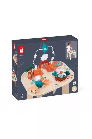 Janod Wielofunkcyjny stolik edukacyjny Dinozaury 12 m+