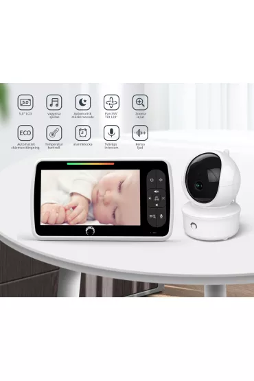 Luna Bambini Niania Elektroniczna Baby Monitor Classic, Kolorowy ekran3,5 cala