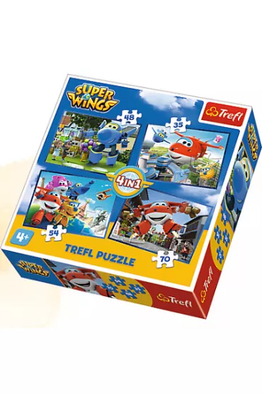 Puzzle 4w1 35+48+54+70 el. Odlotowa paczka Wings 34280 Trefl