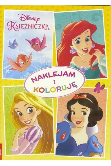 Ksi�niczki Disneya. Naklejam i koloruj� *