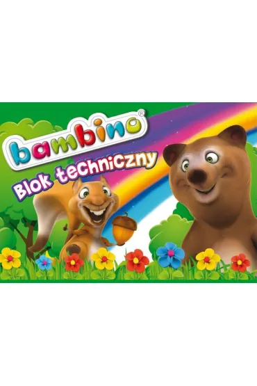 Pakiet Ma�y artysta. Blok techniczny A4 Bambino, Farby akwarelowe, P�dzelki, Kubek do p�ukania p�dzli - Pakiety na nagrody