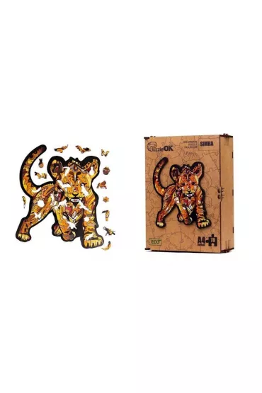 Puzzle drewniane eko 78 el. Simba A4 PuzzleOK