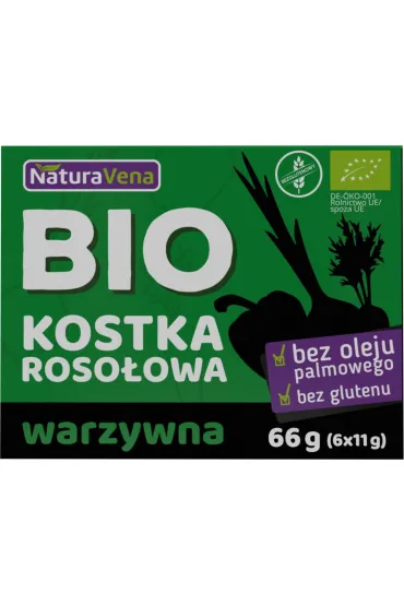 NaturaVena Kostka roso�owa warzywna bezglutenowa 6 x 11 g Bio
