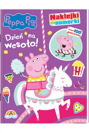 Peppa Pig. Naklejki na numerki. Dzie� na weso�o