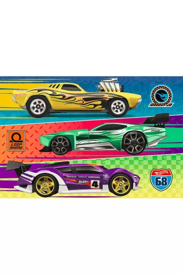 Puzzle 60 el. Wy�cig Hot Wheels Trefl