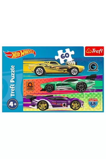 Puzzle 60 el. Wy�cig Hot Wheels Trefl