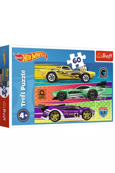 Puzzle 60 el. Wy�cig Hot Wheels Trefl
