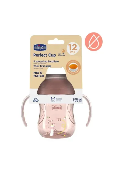 Chicco Kubek 360` do nauki samodzieln picia 200ml brzoskw