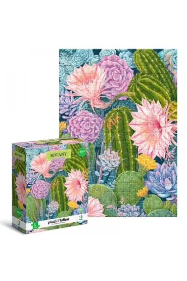 Puzzle 400 el. Easy-L - Botanika: Kaktusy i sukulenty Dodo