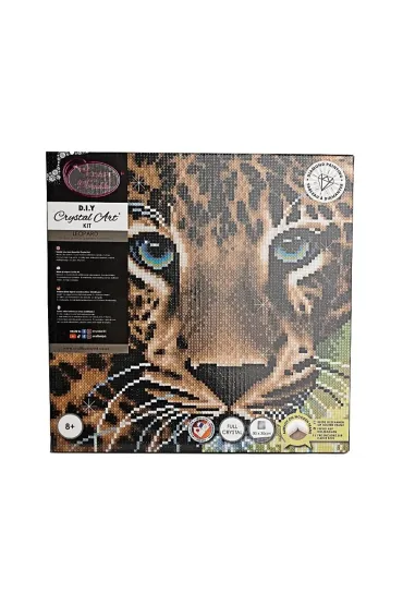 Epee Obraz na p��tnie z mozaik� Lampart 30x30cm