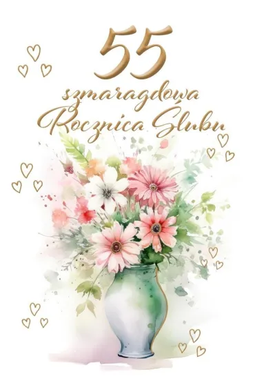 Trend Kartka okoliczno�ciowa Rocznica �lubu 55