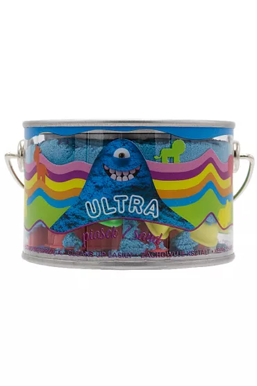 Ultra Piasek niebieski - puszka 200g + 5 foremek Zamek Epee