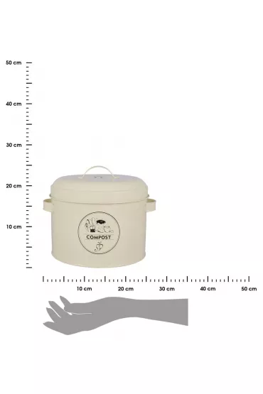 Esschert Design Kompostownik kuchenny z filtrem wglowym 6.3 l