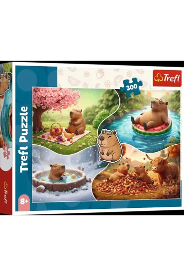 Puzzle 300el Cztery pory roku z Kapibar� TREFL 23052 TR