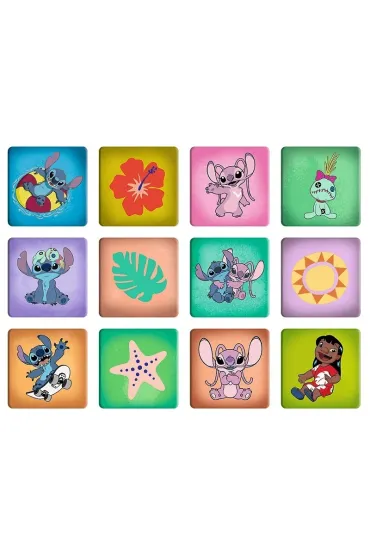 Puzzle + Memos 2w1 (24+30+48 el.) Weso�y dzie� Lilo&Stitch Trefl