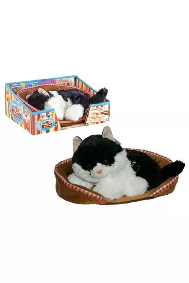 Kot z g�osem 24 cm b/o czarny Madej