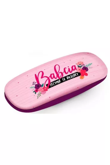 Etui na okulary Babcia - Babcia trzyma tu okulary