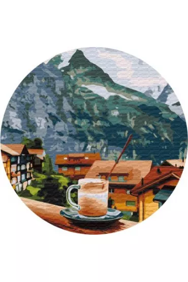 Twoje Hobby Malowanie po numerach owalne Rano w Wenecji Cappuccino