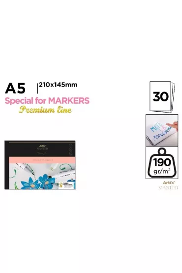 Artix Szkicownik A5/30K do marker�w