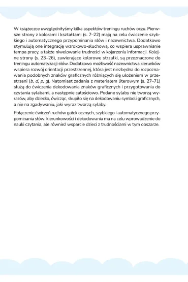 Ksi��eczka sakkadowa do nauki czytania i �wicze� ruch�w oczu - Anna  Pi�acik, Wioleta Bogus�awska