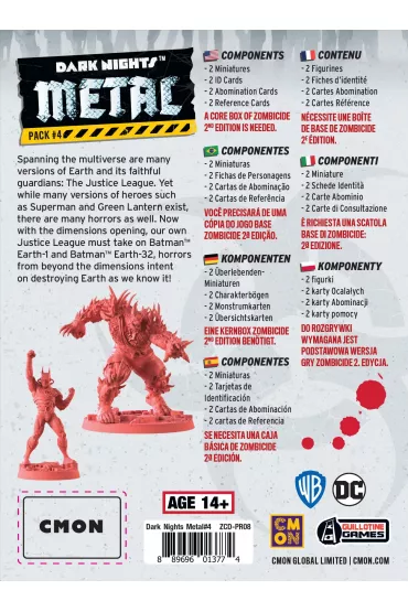 Zombicide: 2 edition. Dark Nights Metal Pack 4 Portal Games
