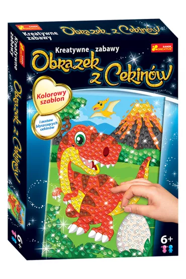Ranok-Creative Obrazek z cekin�w. Dinozaur Trex