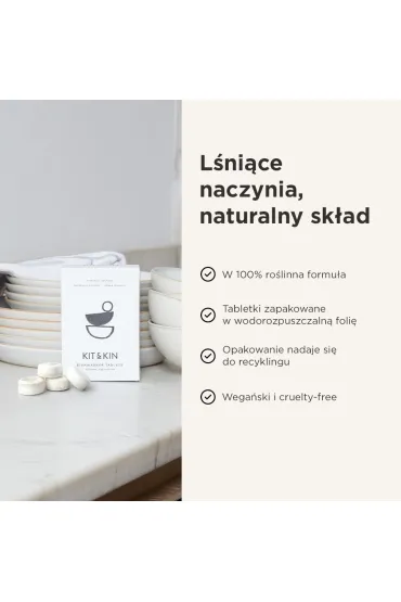 Kit and Kin Naturalne Tabletki do zmywarki 30 szt.
