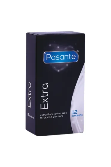 Pasante Extra prezerwatywy z dodatkowym lubrykantem 12 szt.