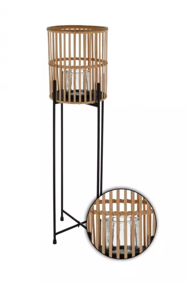 ProGarden Lampion bambusowy na stojaku 92 cm