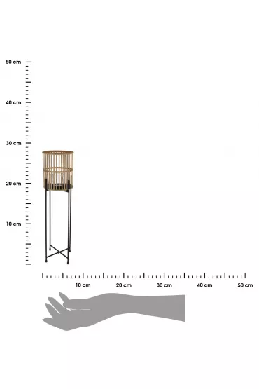 ProGarden Lampion bambusowy na stojaku 92 cm