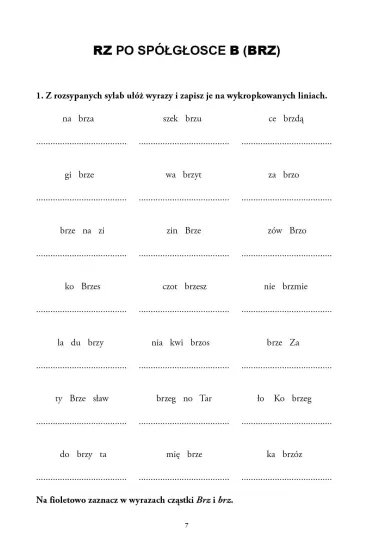 �wiczenia w terapii dysleksji i dysortografii dla uczni�w klas IV-VI. RZ - � - El�bieta Suwalska