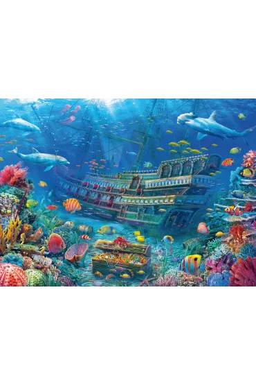 Puzzle 200 el. XXL Zatopiony statek Ravensburger