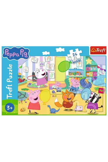 Puzzle maxi 24 el. Pi�kna Peppa Trefl